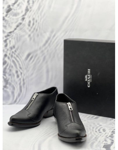 รองเท้า COACH Bandit Zip ขนาด 7 ทำจากหนัง Pebble